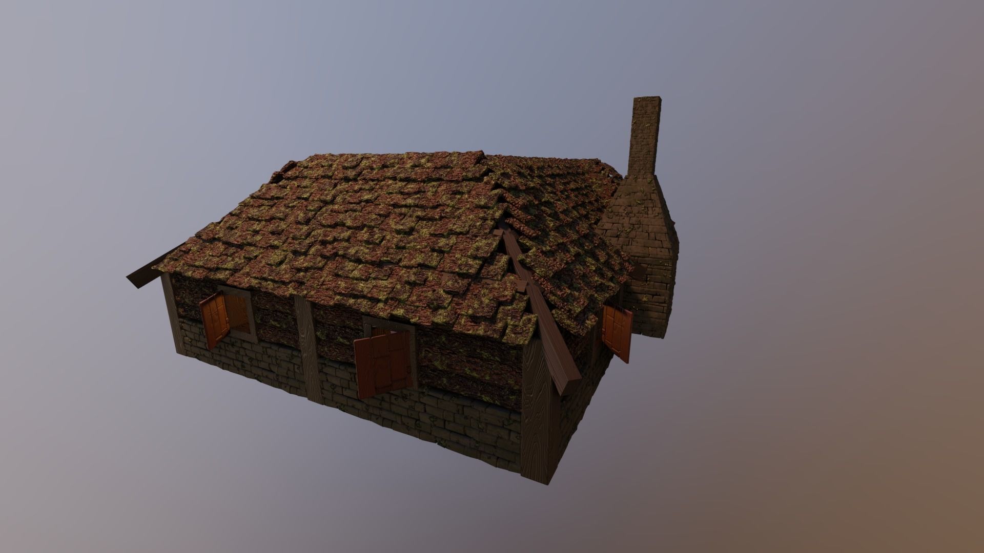 MEDIEVAL HOUSES - LEVEL 1 BUNDLE by RogueFilmProductions 3D Model Collection_23