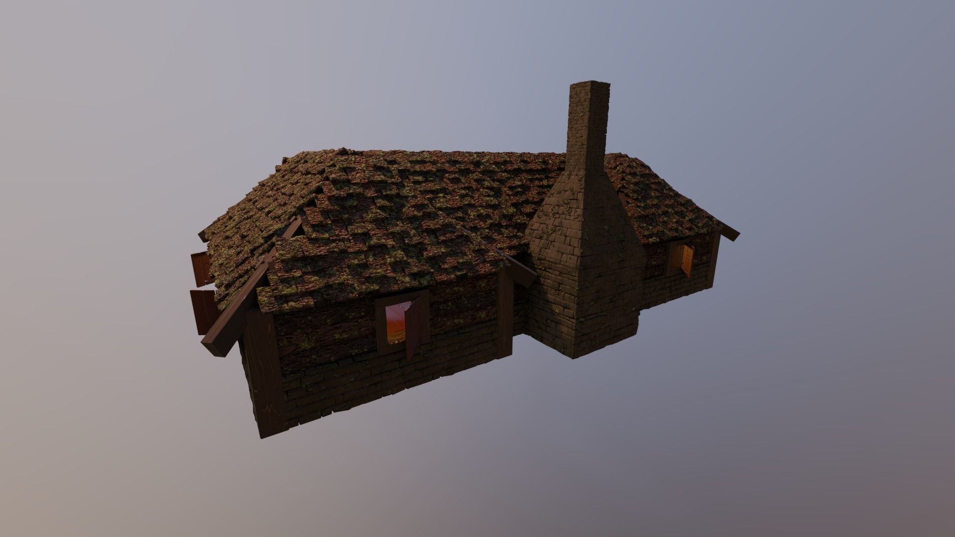 MEDIEVAL HOUSES - LEVEL 1 BUNDLE by RogueFilmProductions 3D Model Collection_24