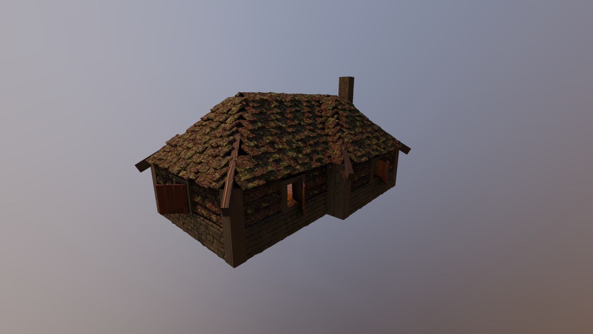 MEDIEVAL HOUSES - LEVEL 1 BUNDLE by RogueFilmProductions 3D Model Collection_4