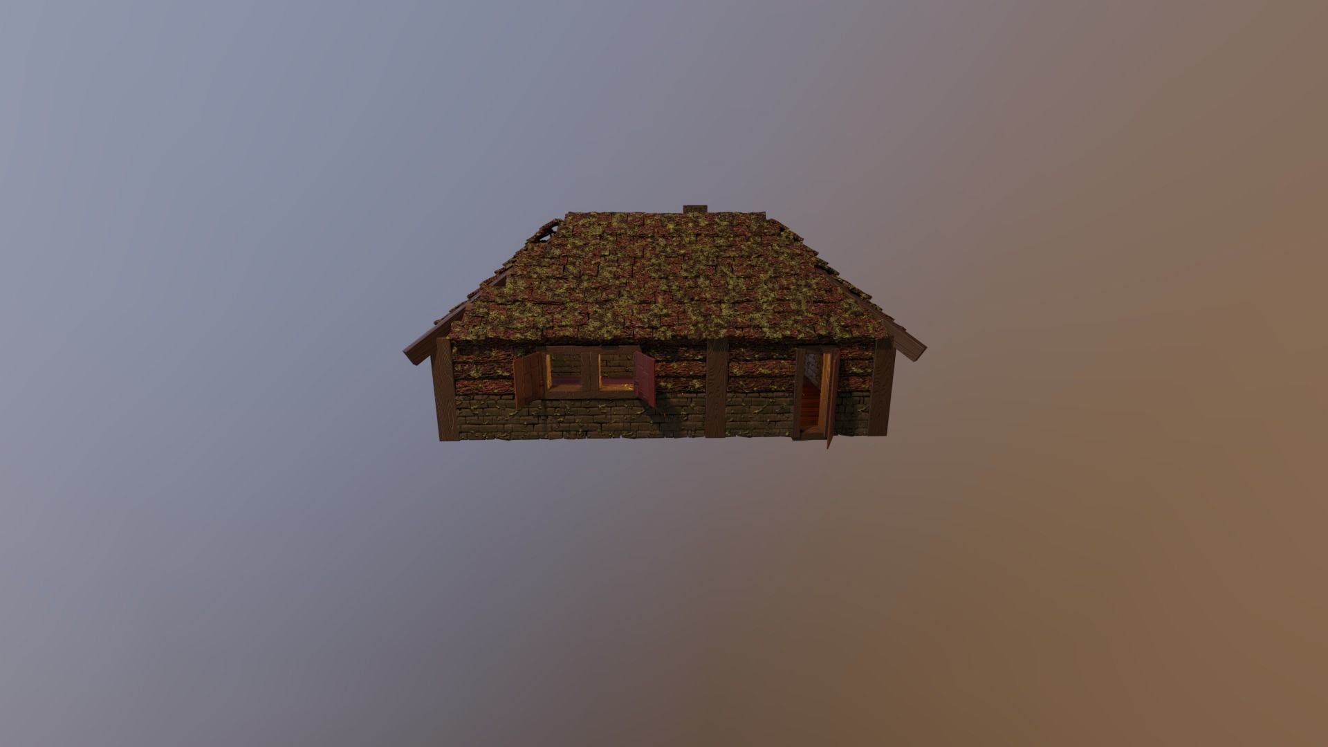 MEDIEVAL HOUSES - LEVEL 1 BUNDLE by RogueFilmProductions 3D Model Collection_12