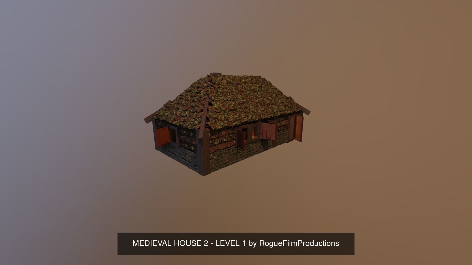 MEDIEVAL HOUSES - LEVEL 1 BUNDLE by RogueFilmProductions 3D Model Collection_10