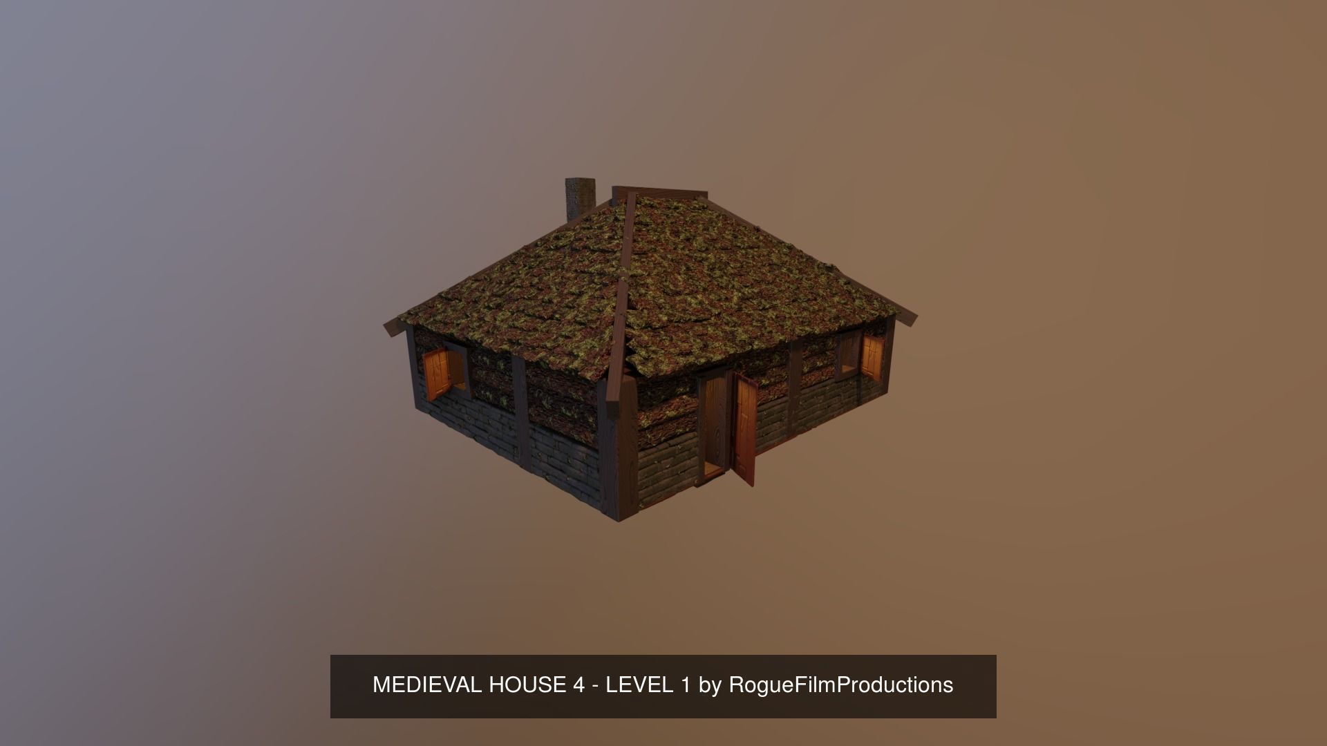 MEDIEVAL HOUSES - LEVEL 1 BUNDLE by RogueFilmProductions 3D Model Collection_32