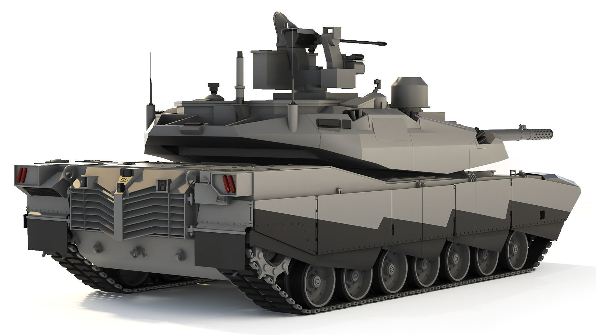 Tank Abrams-X 2022 3D model_4
