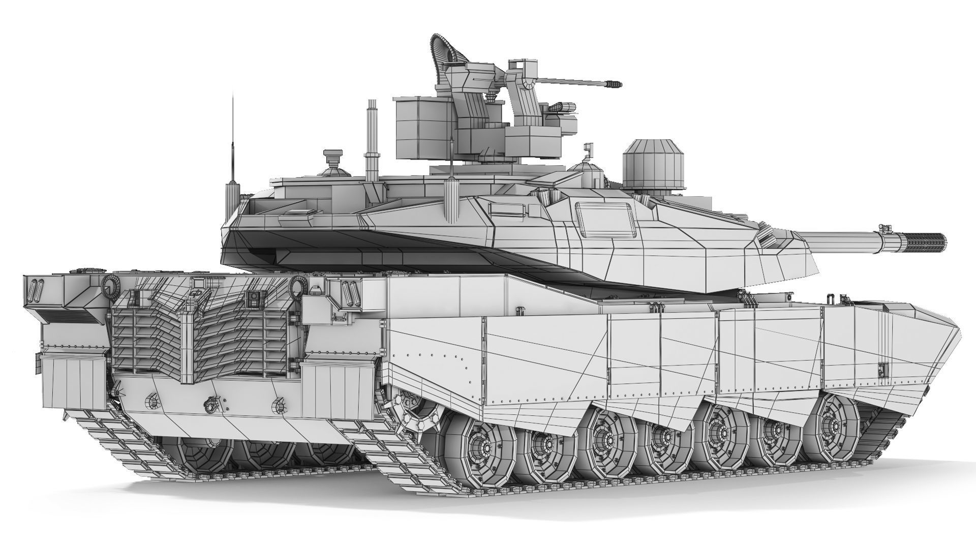 Tank Abrams-X 2022 3D model_9