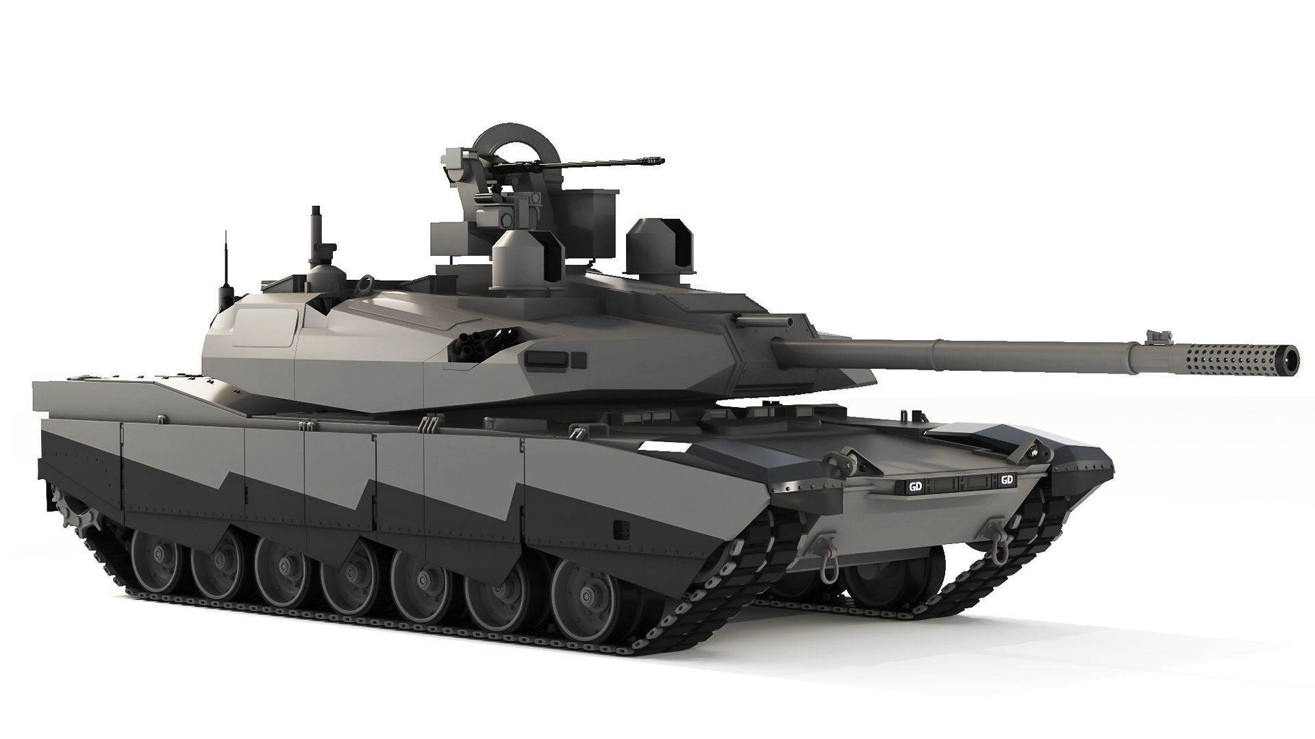 Tank Abrams-X 2022 3D model_6