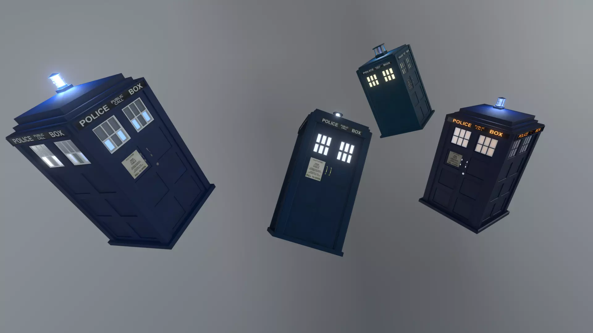 DOCTOR WHO - TARDIS BUNDLE by RogueFilmProductions 3D Model Collection_0