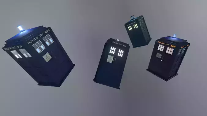 DOCTOR WHO - TARDIS BUNDLE by RogueFilmProductions 3D Model Collection