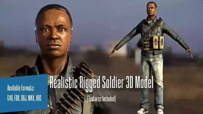 Stylized Soldier Rigged