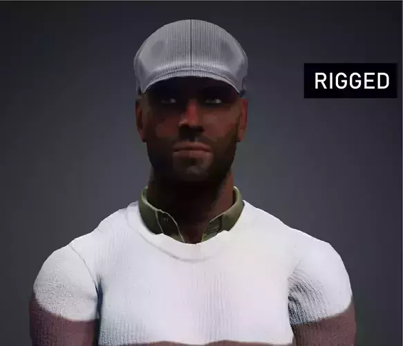 Middle Age Man Alex 3D model