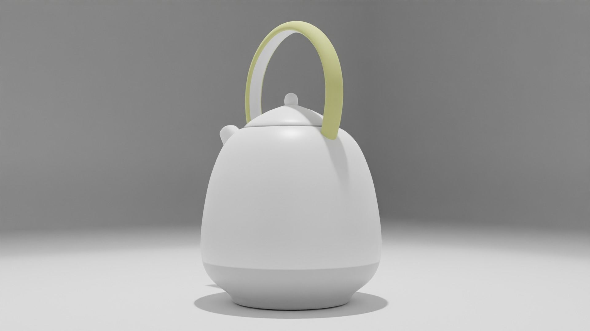 Teapot Low-poly 3D model_7