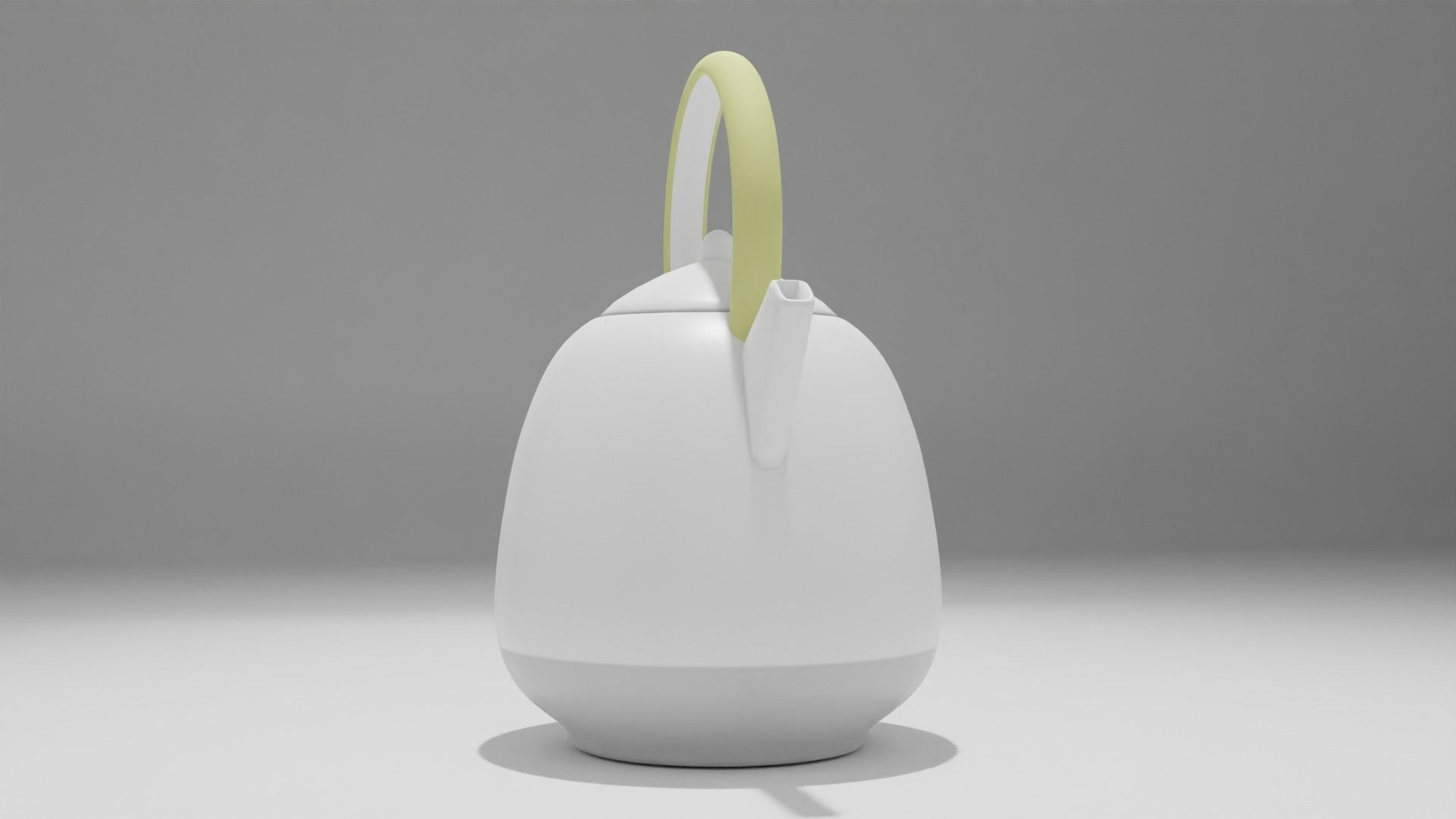 Teapot Low-poly 3D model_4