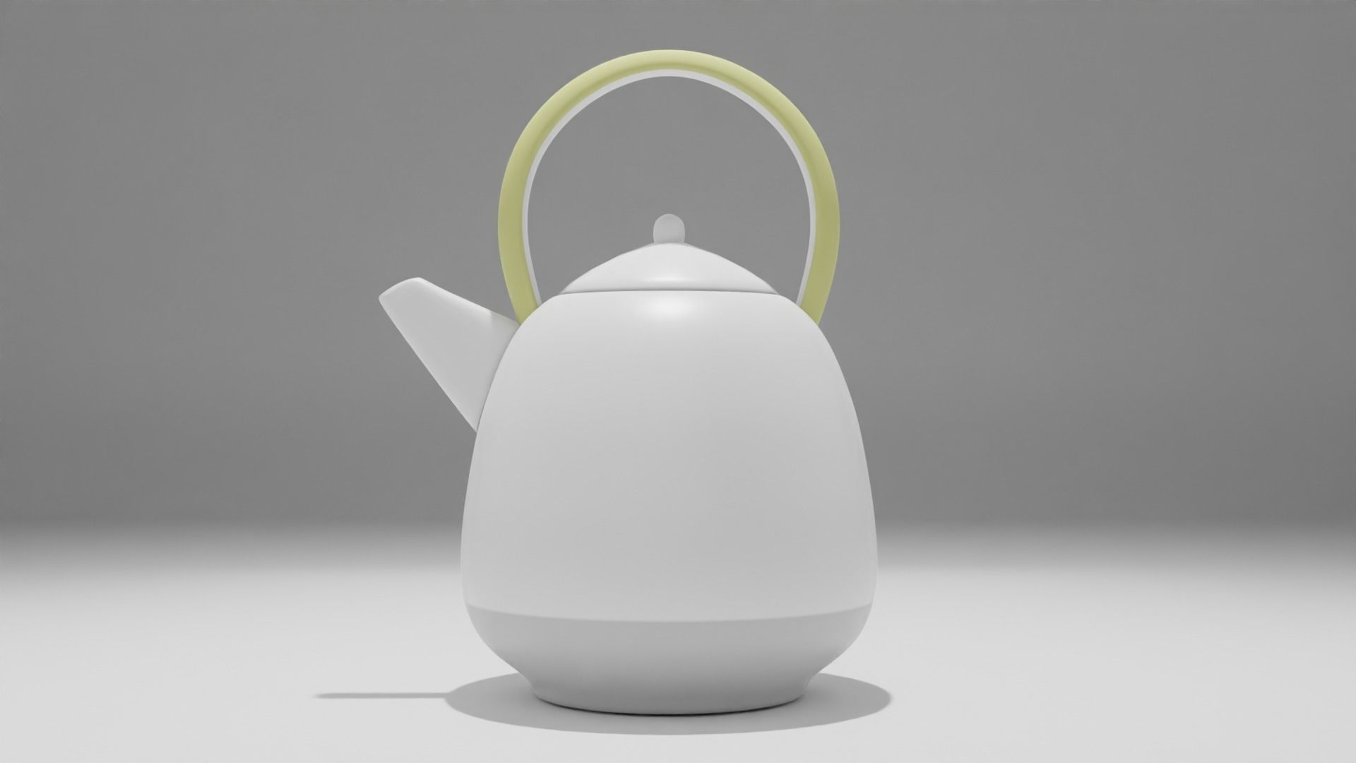Teapot Low-poly 3D model_6