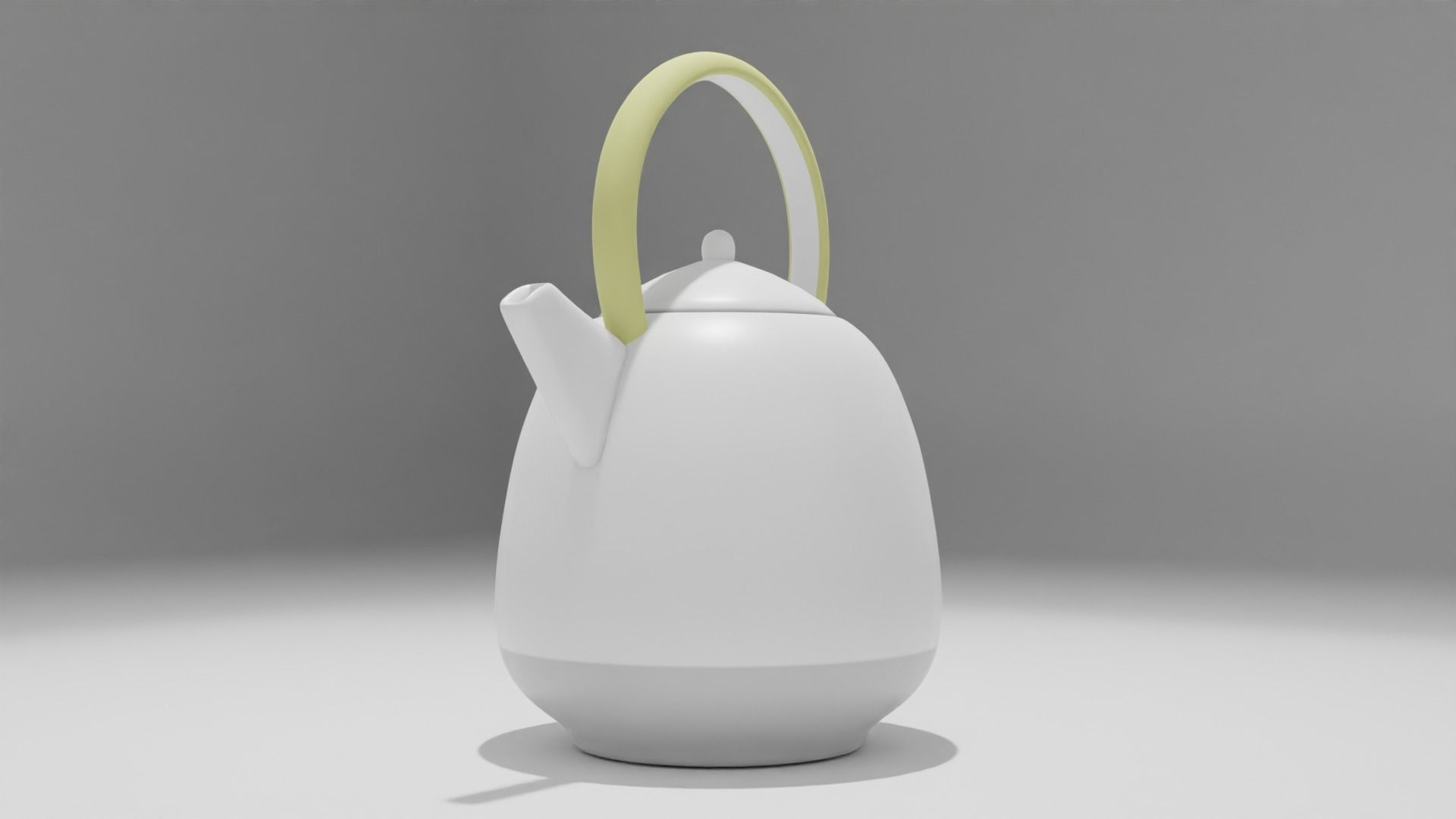 Teapot Low-poly 3D model_5