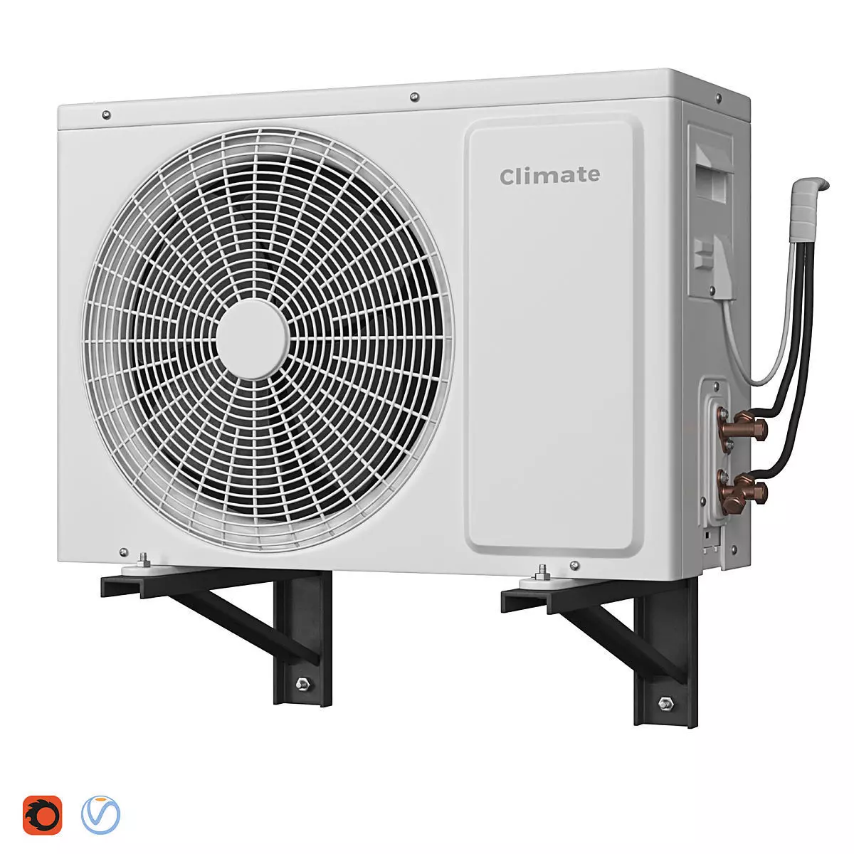 air conditioner 3D model_0