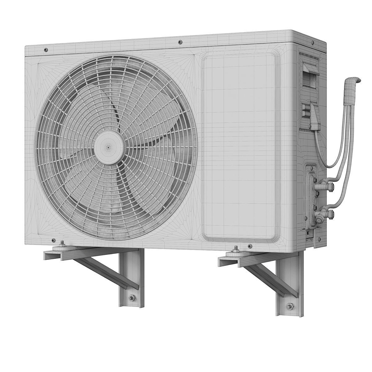 air conditioner 3D model_5
