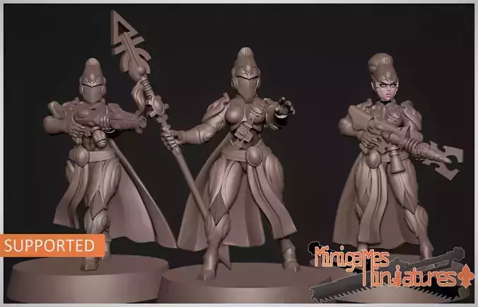 Space elves anime figurines