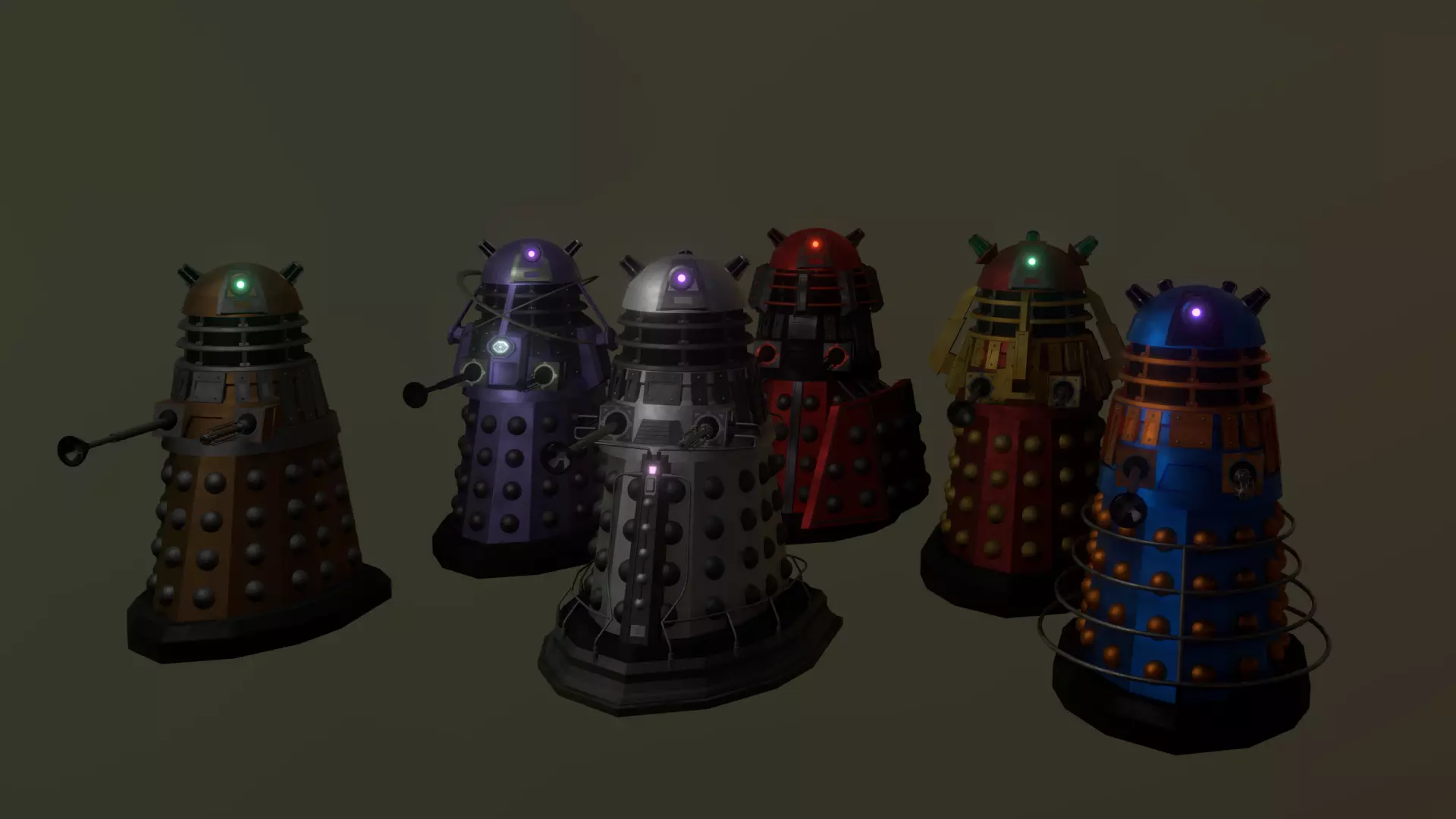 DOCTOR WHO - STEAMPUNK DALEK BUNDLE 1 by RogueFilmProductions 3D Model Collection_0