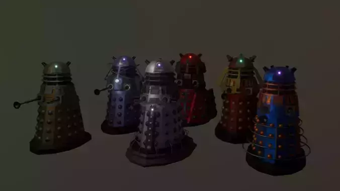 DOCTOR WHO - STEAMPUNK DALEK BUNDLE 1 by RogueFilmProductions 3D Model Collection