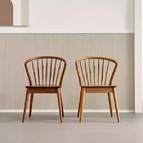 Balcony wooden dining table design chair