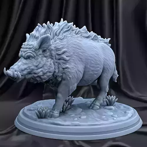 WILD BOAR free 3D model 3D printable | CGTrader