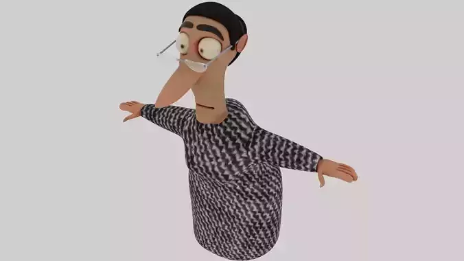 Old Lady Cartoon Character