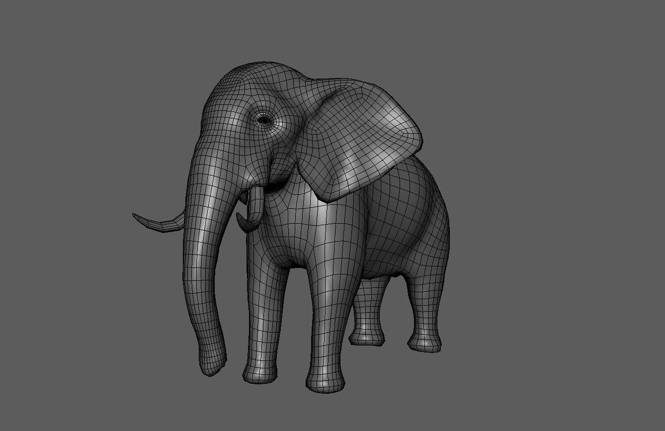 Elephant 3D model_8