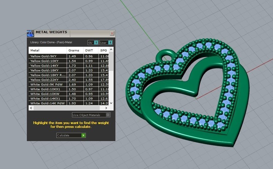 heart pendant 3D print model_5