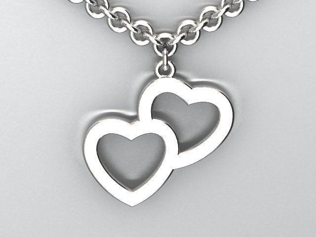 heart pendant 3D print model_1