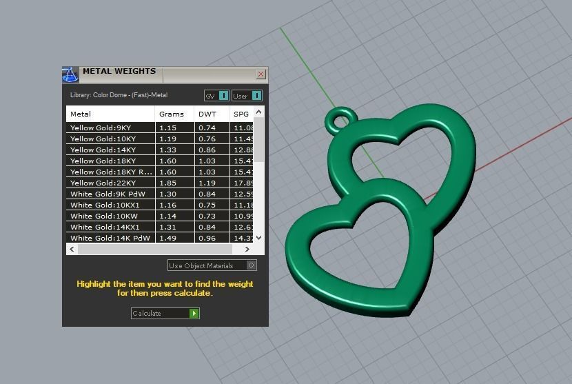 heart pendant 3D print model_4