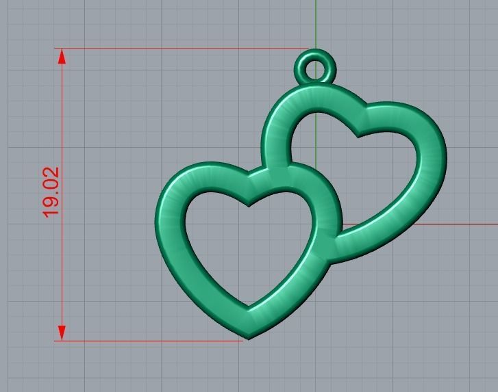 heart pendant 3D print model_5