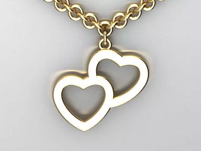 heart pendant 3D print model_0