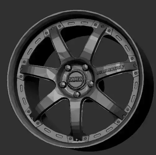 Volk Rays GT7 Wheels Rims 3D Print Ready 3D print model