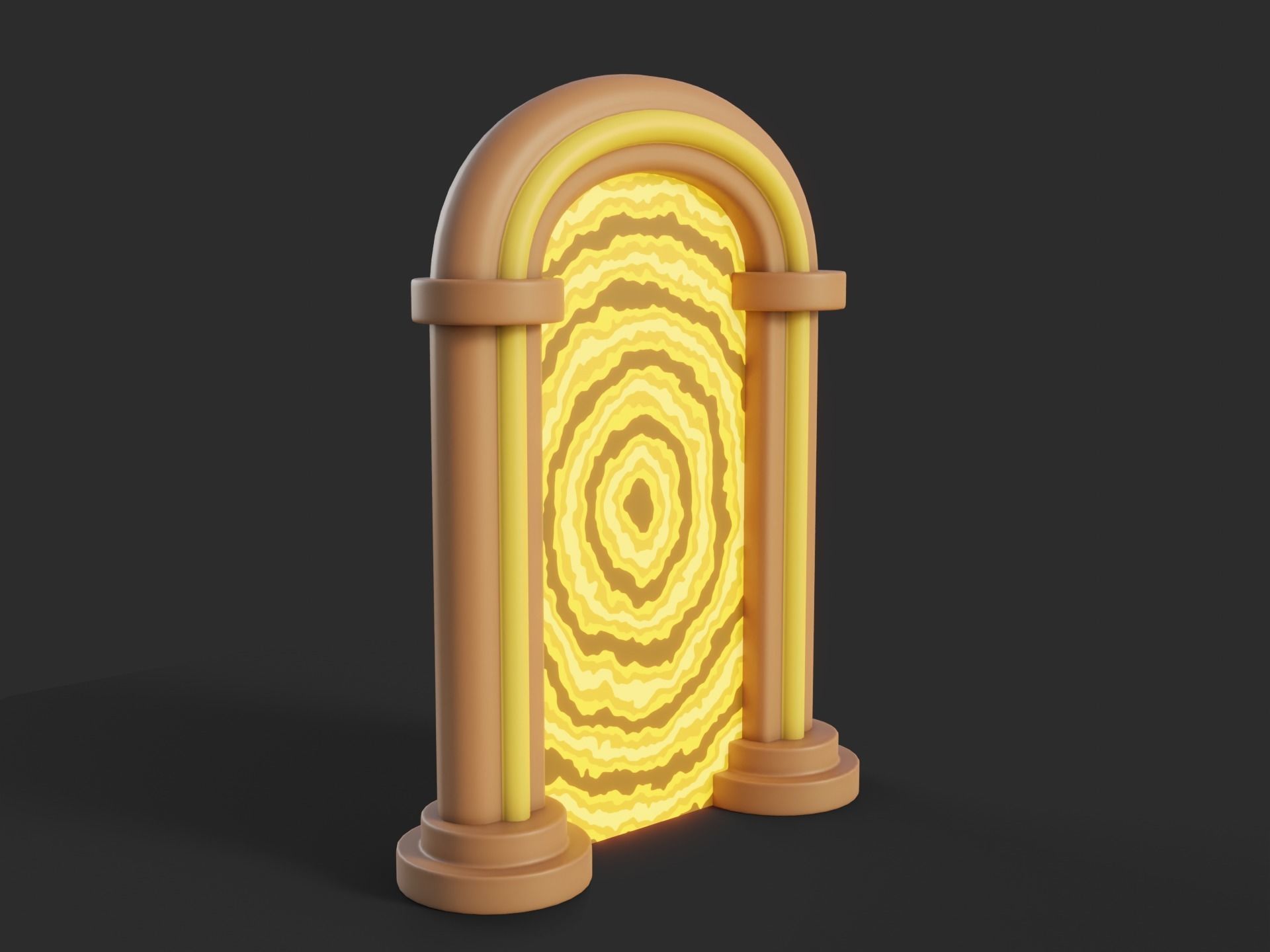 Cartoon Portal 2 Low-poly 3D model_1