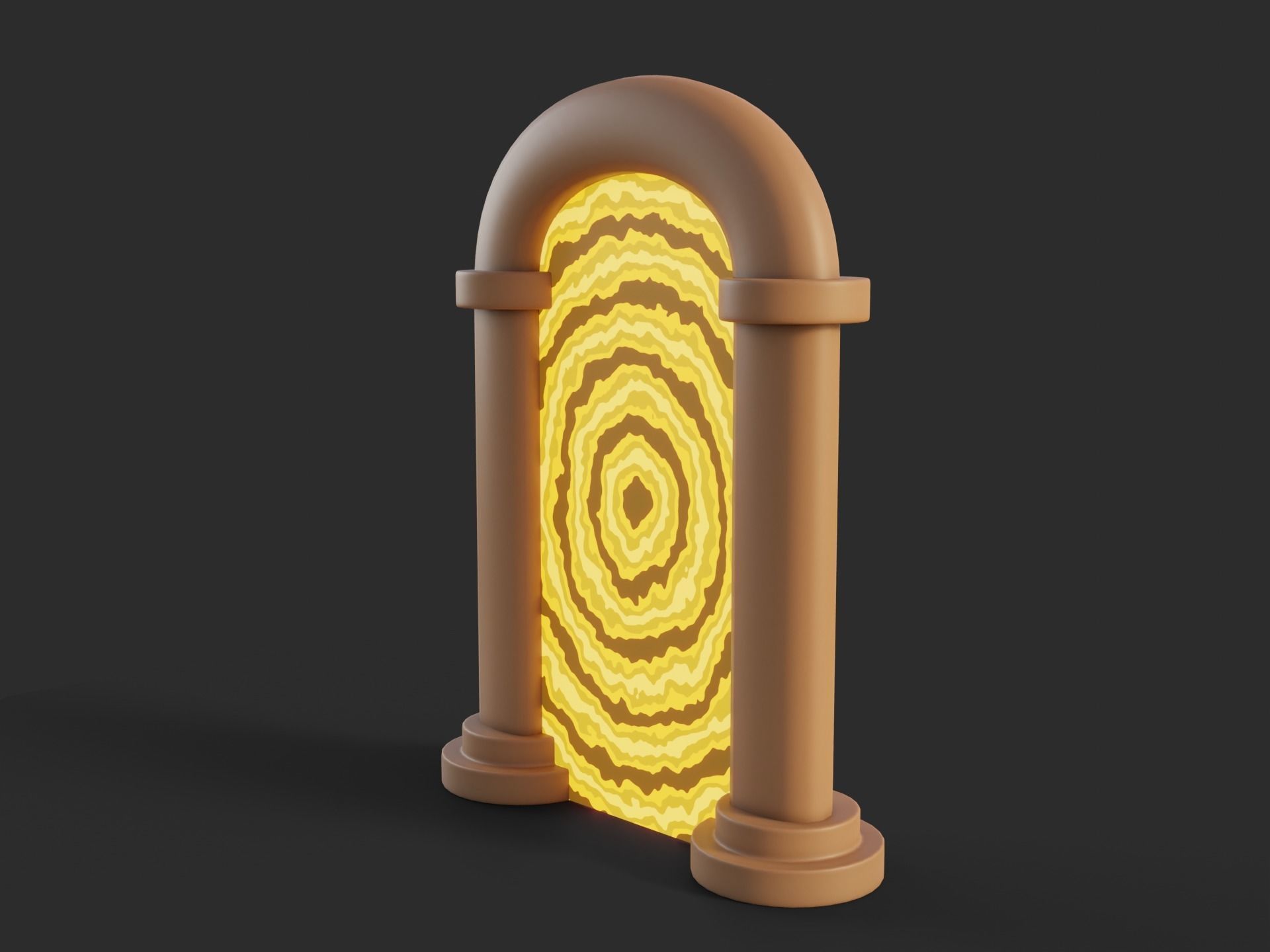 Cartoon Portal 2 Low-poly 3D model_3