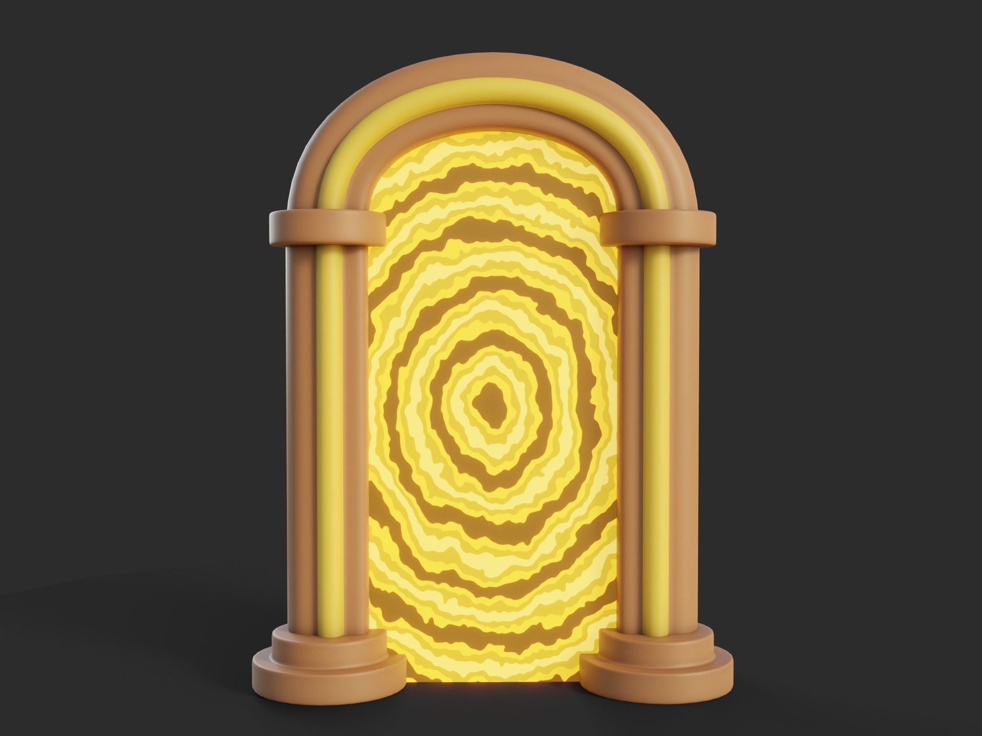 Cartoon Portal 2 Low-poly 3D model_5