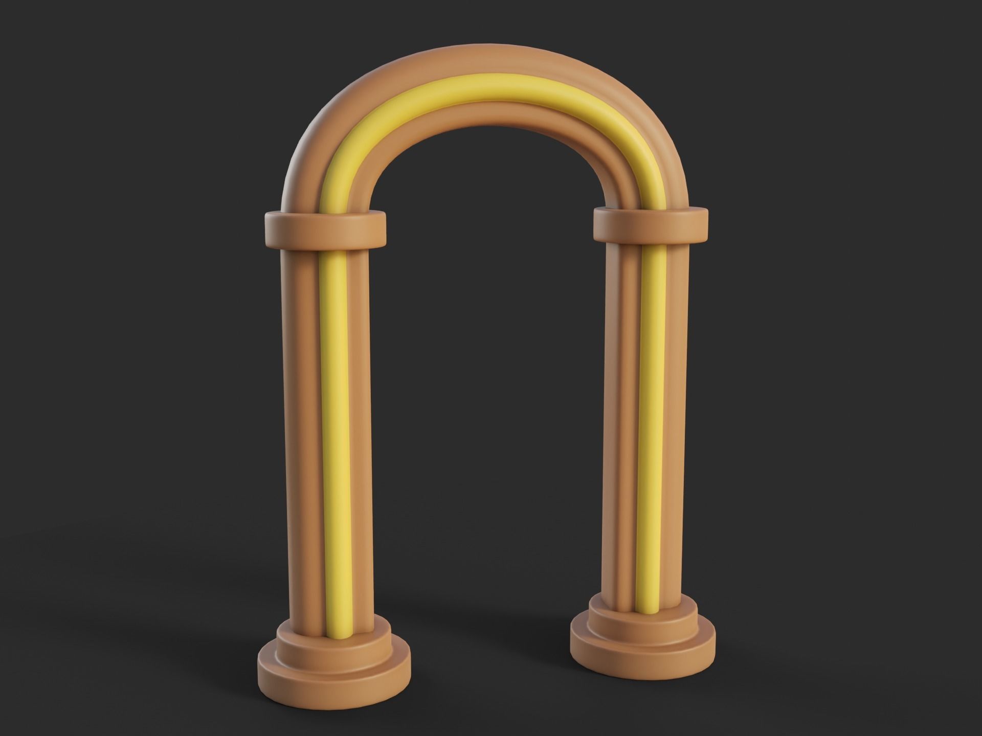 Cartoon Portal 2 Low-poly 3D model_9