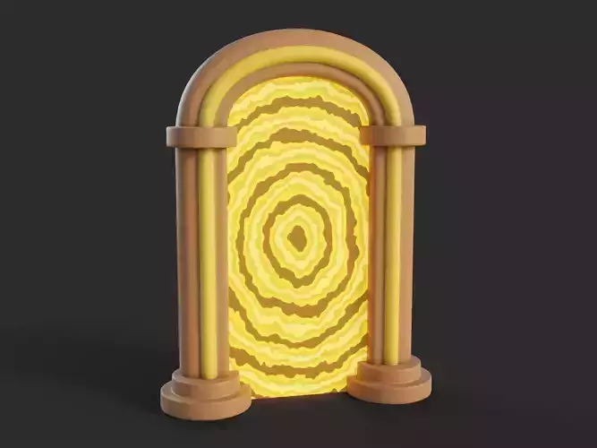 Cartoon Portal 2 Low-poly 3D model