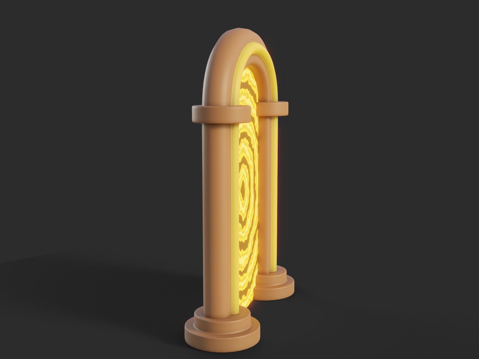 Cartoon Portal 2 Low-poly 3D model_2