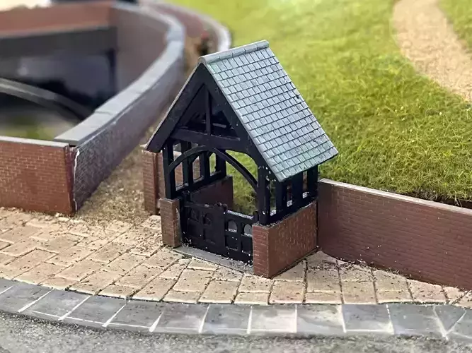 Model Railway Church Lych Gate