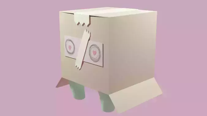 BOX monster 3D model