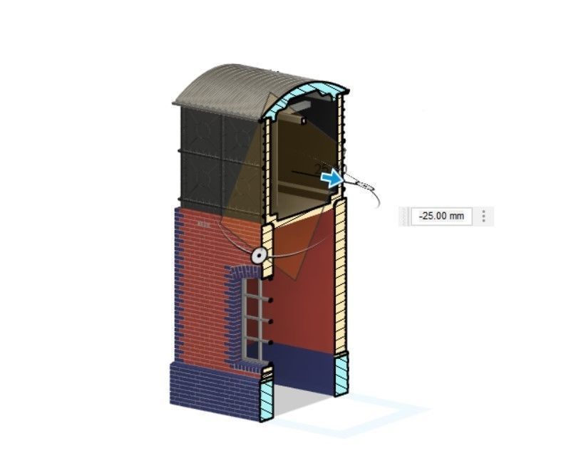 Model Railway Water Tower 3D print model_13