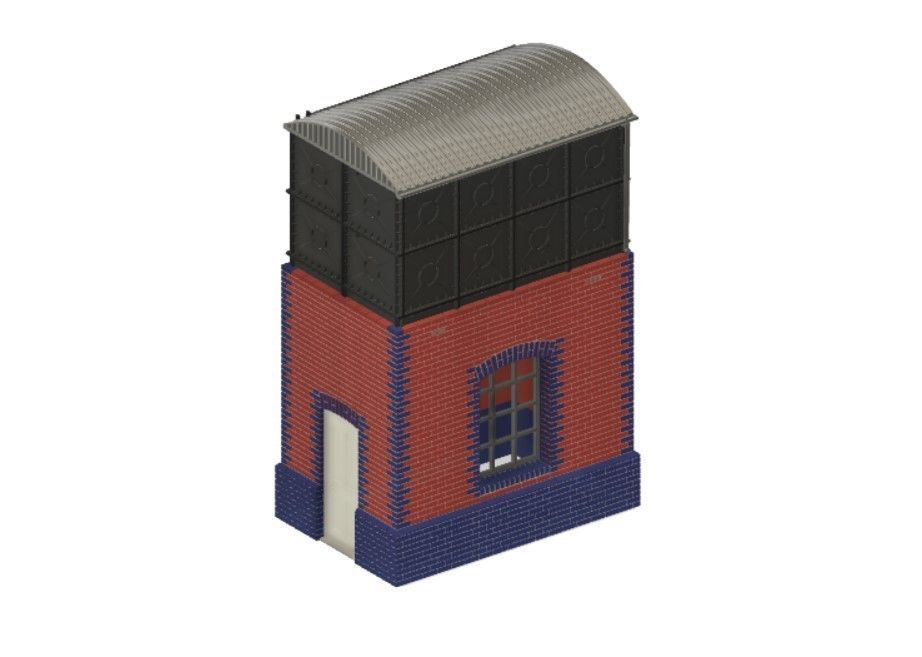 Model Railway Water Tower 3D print model_1
