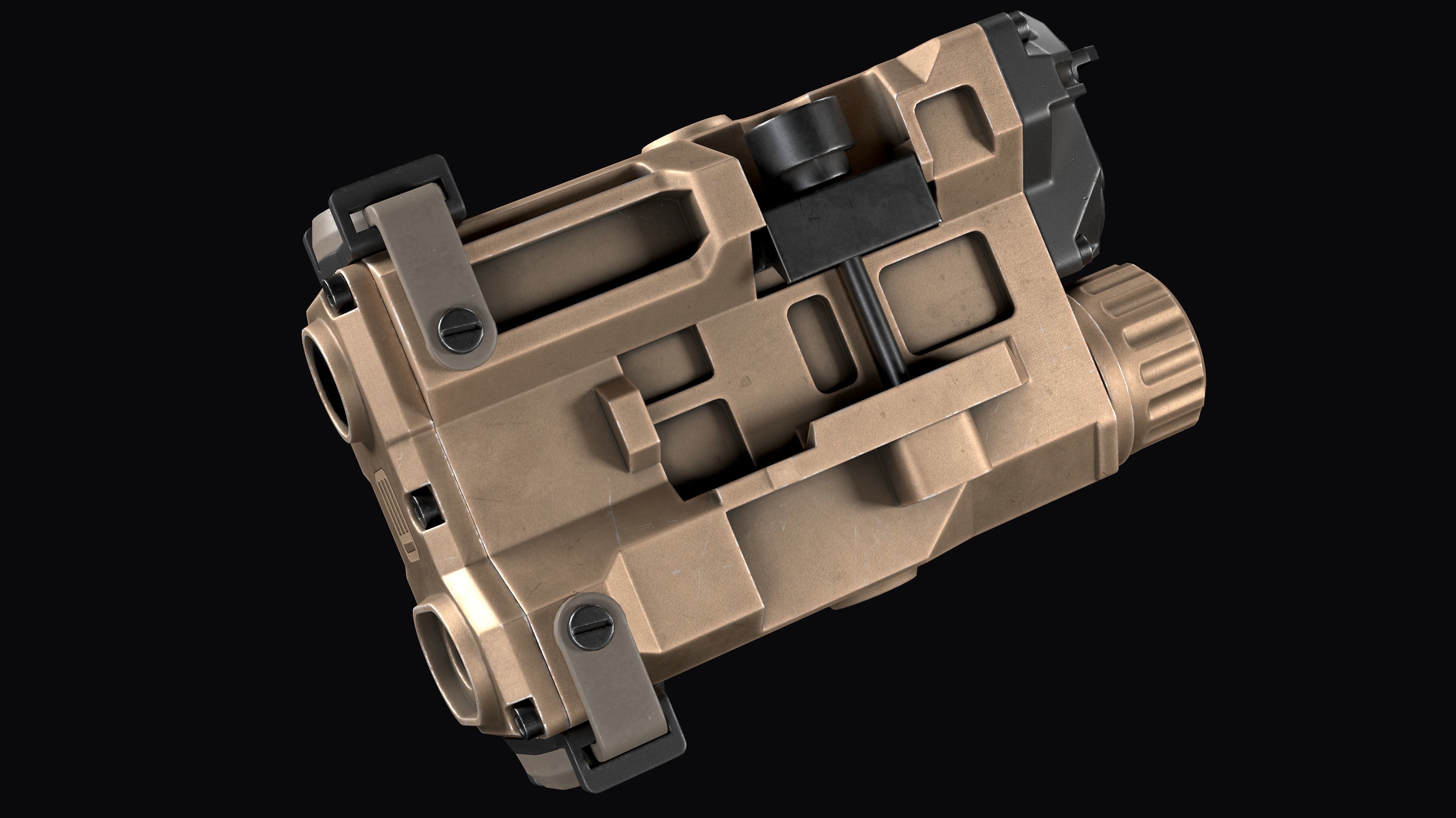 3D model Tactical device Laser Sight EOtech OGL VR / AR / low-poly ...