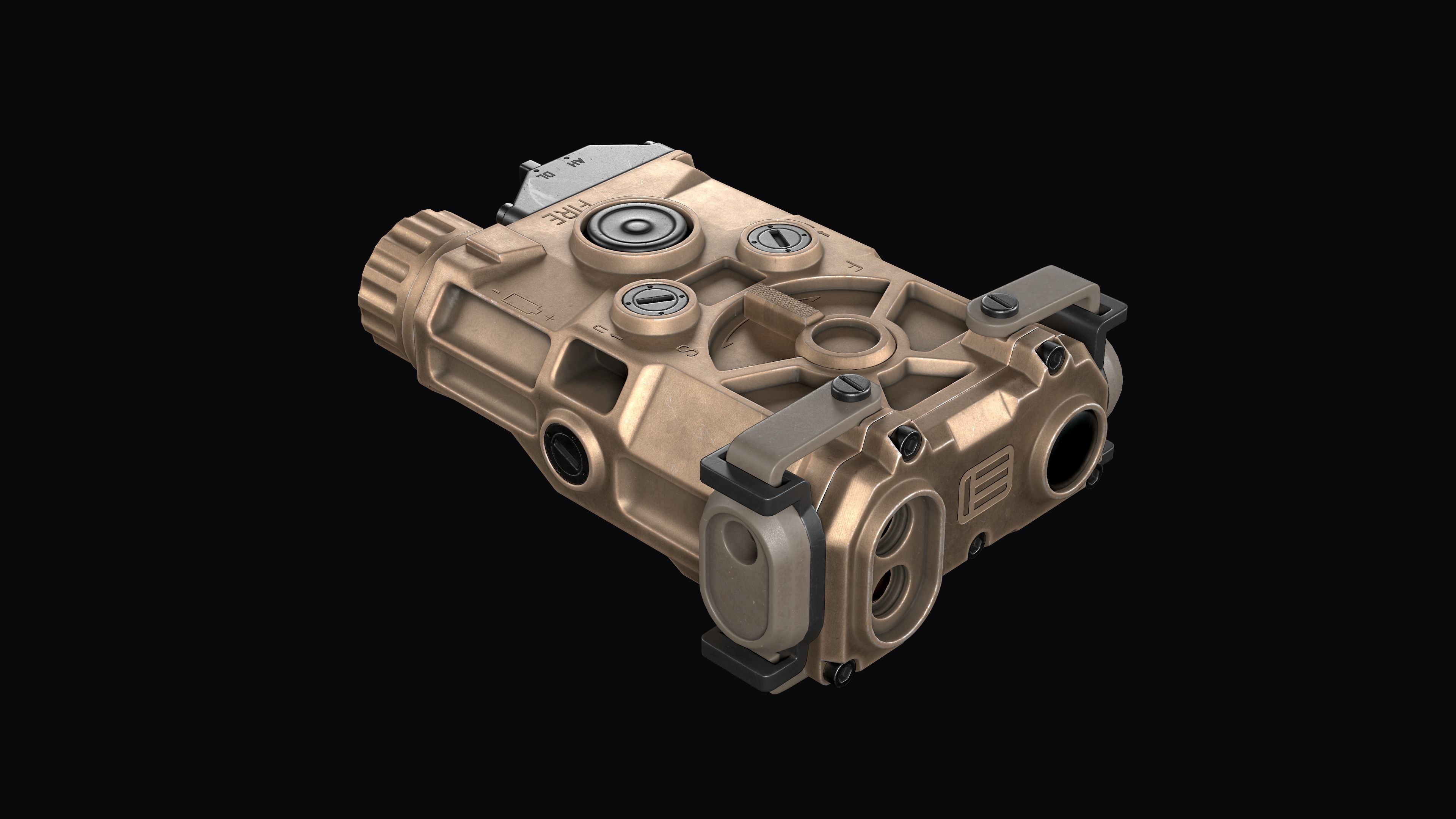 3D model Tactical device Laser Sight EOtech OGL VR / AR / low-poly ...