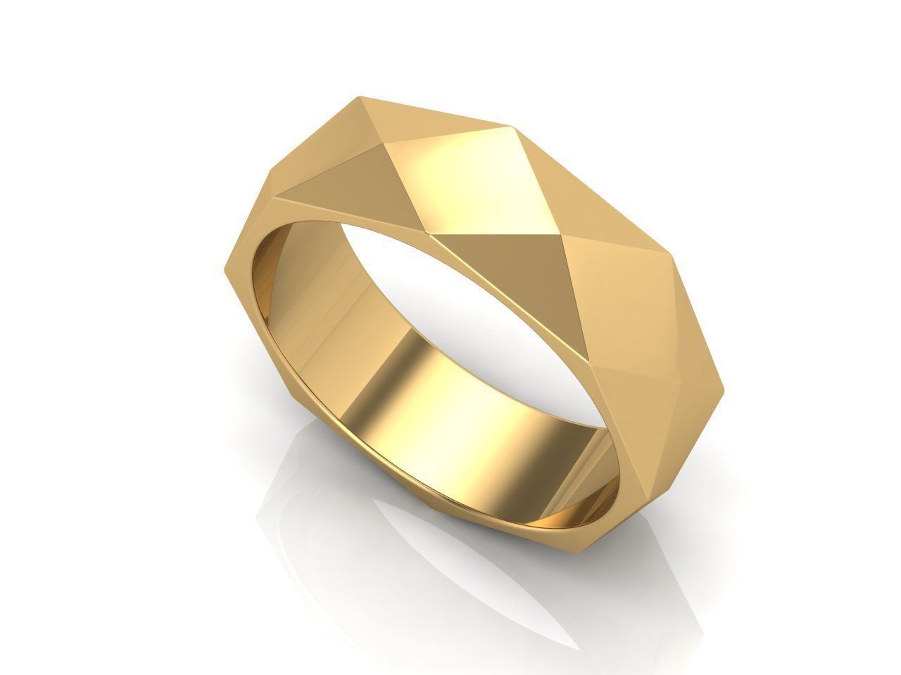 Engagement ring 3D print model_1