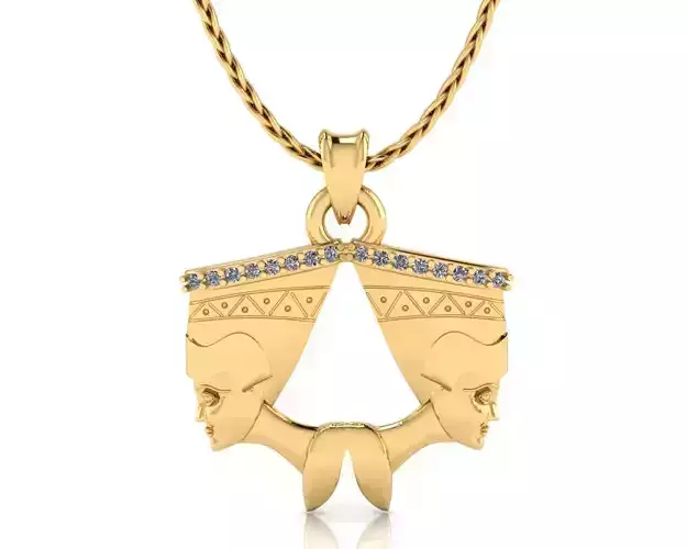  Queen Cleopatra pendant 3D print model