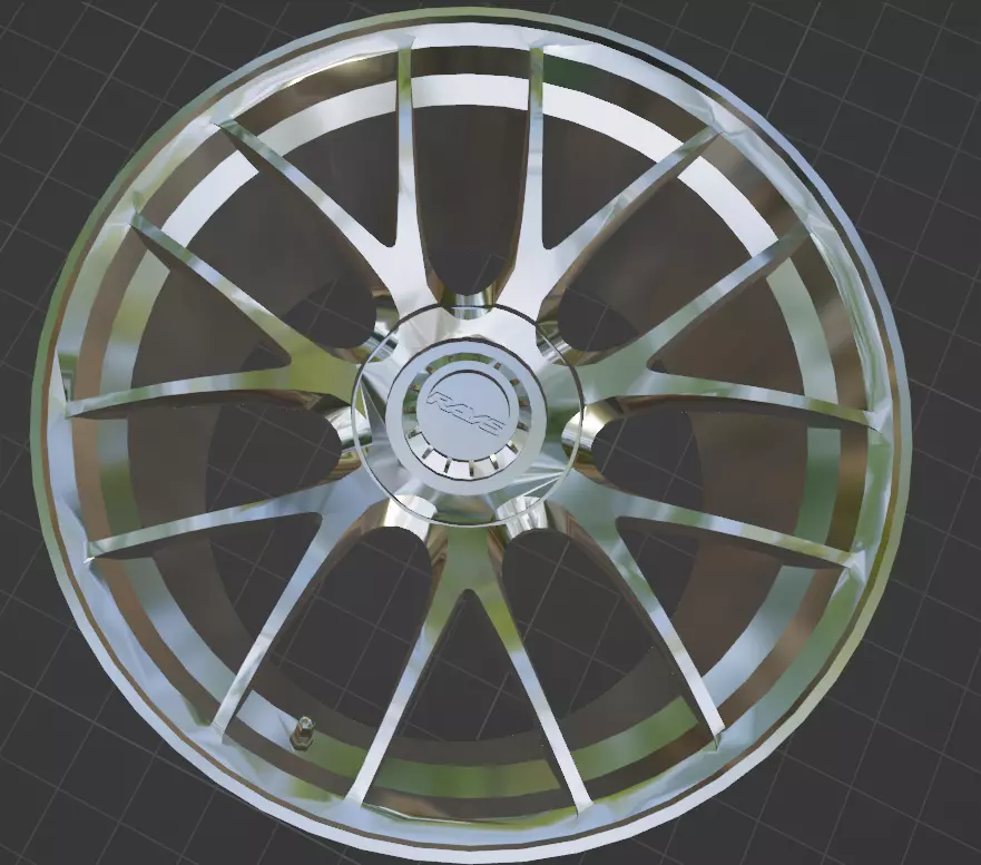 Volk Rays G27 Formula Wheels Rims 3D Print Ready 3D print model