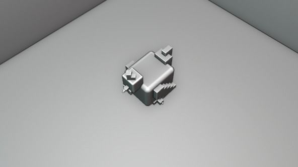 A hen Low-poly 3D model_11