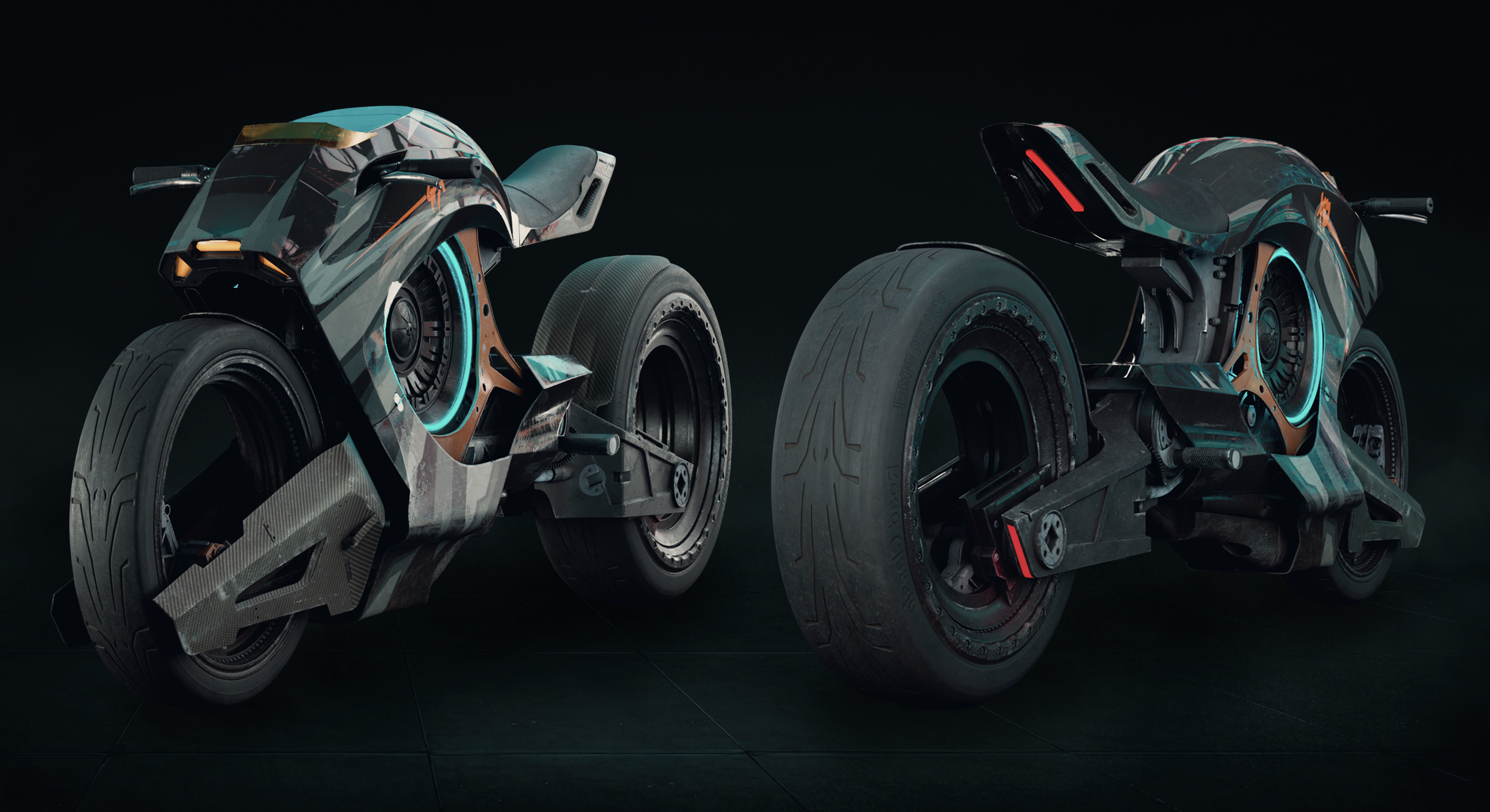 Cyberbike VFX Asset 3D model_2