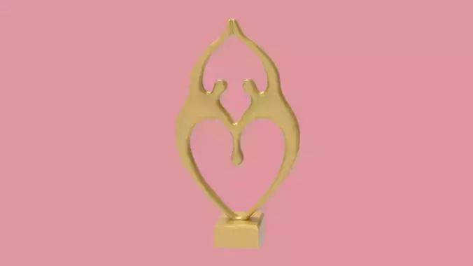Couple Statue Sculpture 3D print model